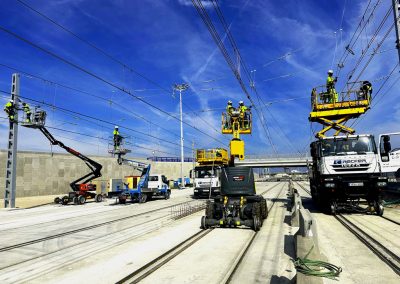 Electrification of the Works in Progress of the UTE Road network of the Port of Valencia