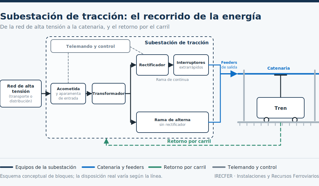 Subestaciones de tracción: qué son y cómo alimentan a los trenes